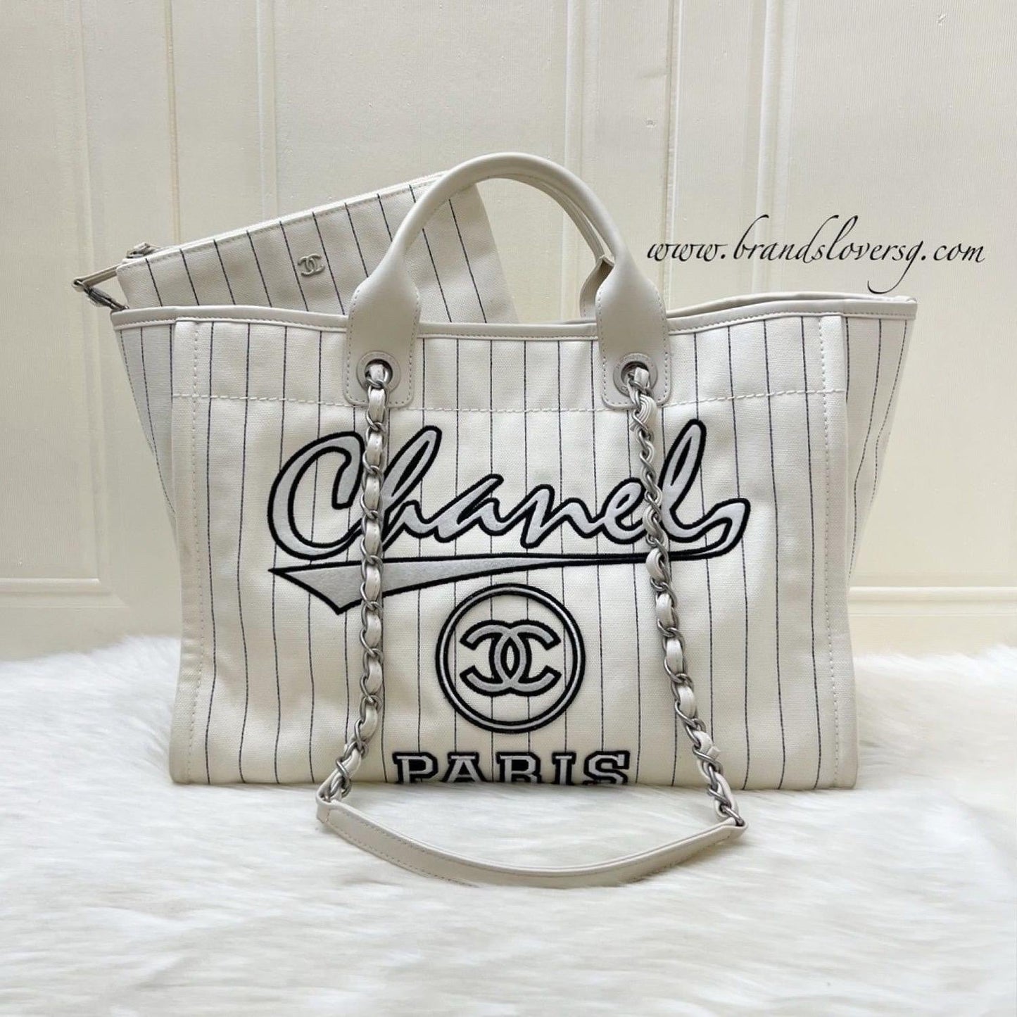 Chanel Medium / Large Deauville Tote Tote Bag - Rovelle Bags