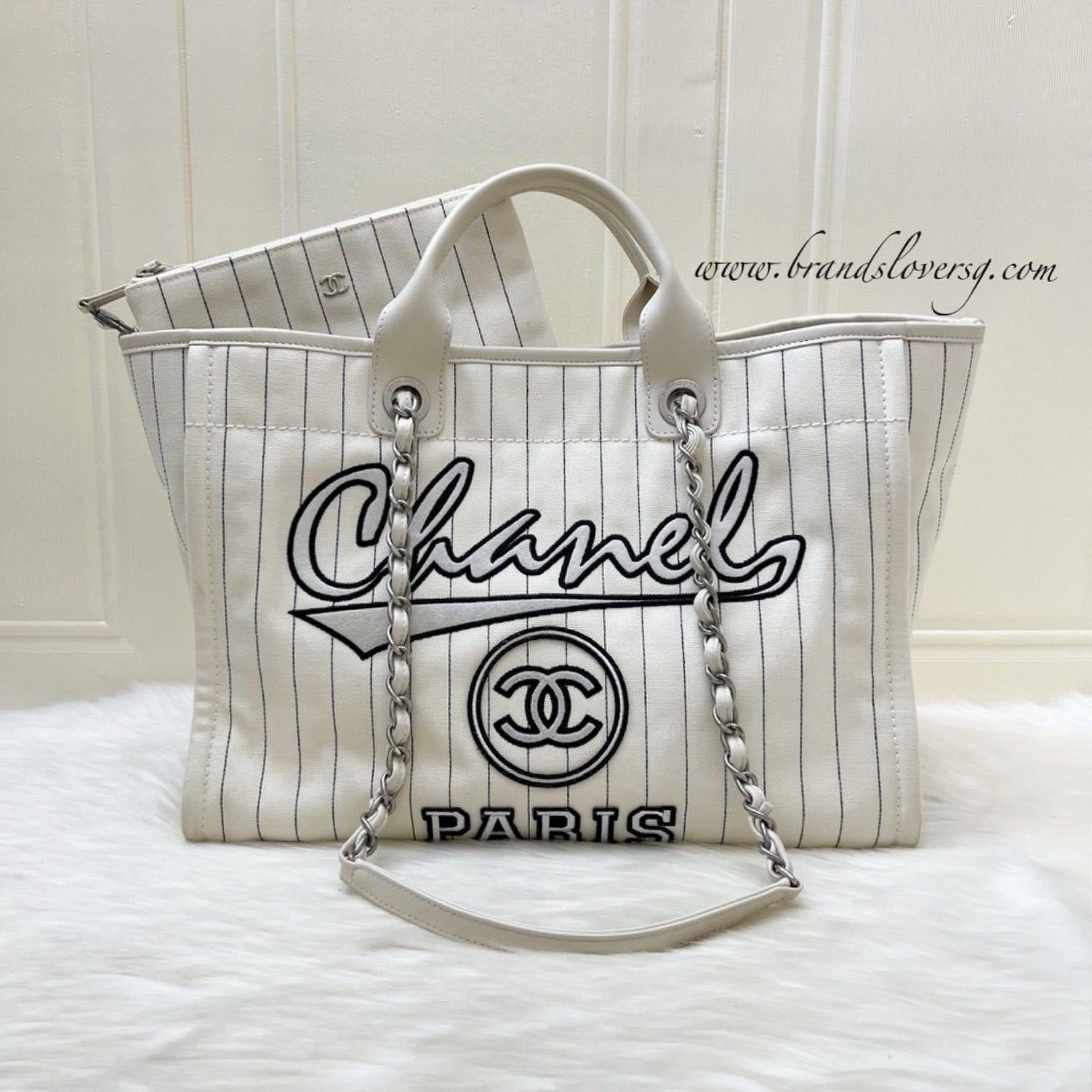 Chanel Medium / Large Deauville Tote Tote Bag - Rovelle Bags