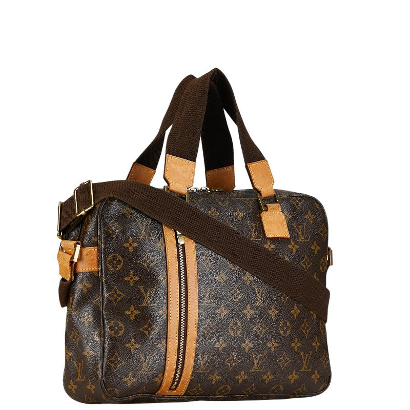 Louis Vuitton Monogram Soccer Boss F Handbag M40043 Brown PVC Leather Louis Vuitton