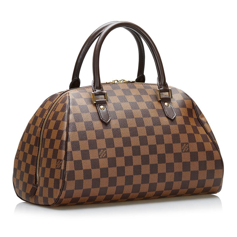 Louis Vuitton Damière Rivera MM Handbag N41434 Brown PVC Leather Louis Vuitton