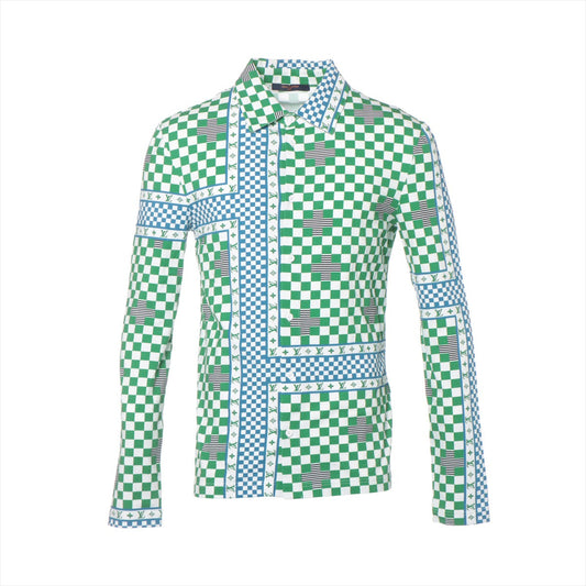 Louis Vuitton 22SS Cotton X Polyurethane M Mens Green X Blue Pride Slim RM221
