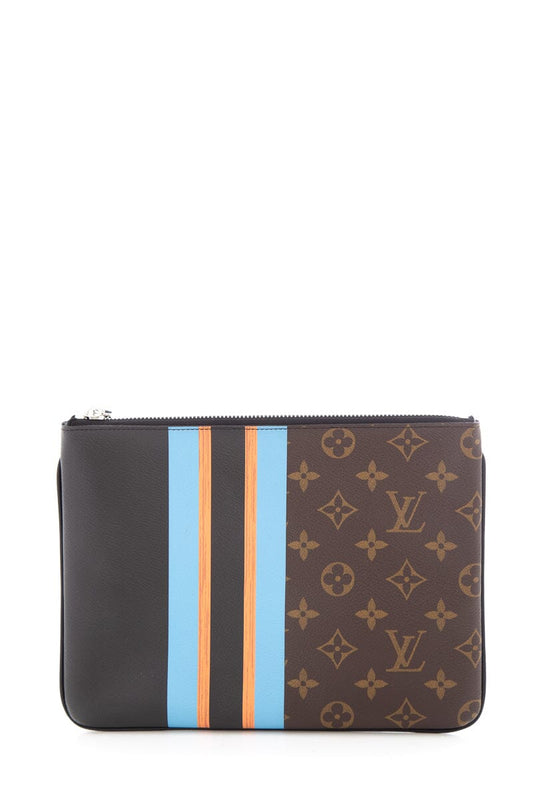 Louis Vuitton Monogram Stripe Pouchette Plate MM