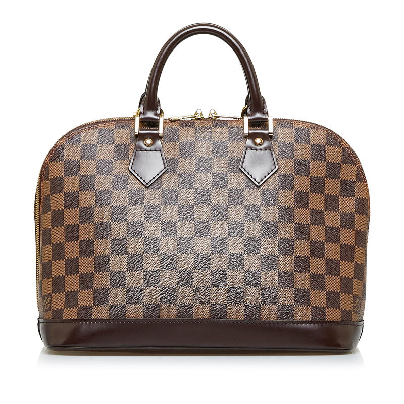 Louis Vuitton Alma Handbag N53151 Brown PVC Leather Louis Vuitton