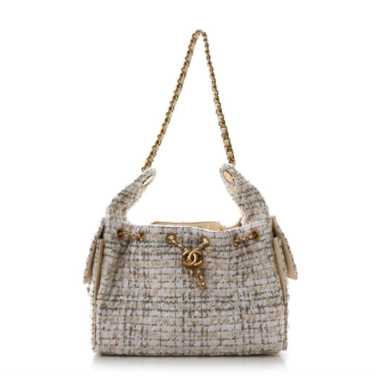 Chanel Tweed Quilted Small Chanel 25 Handbag - Rovelle Bags