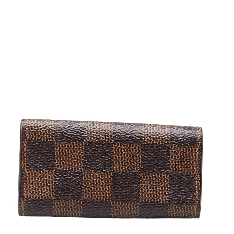 Louis Vuitton Damier Multicle 4 4 Series Keycase N62631 Brown PVC Leather Louis Vuitton