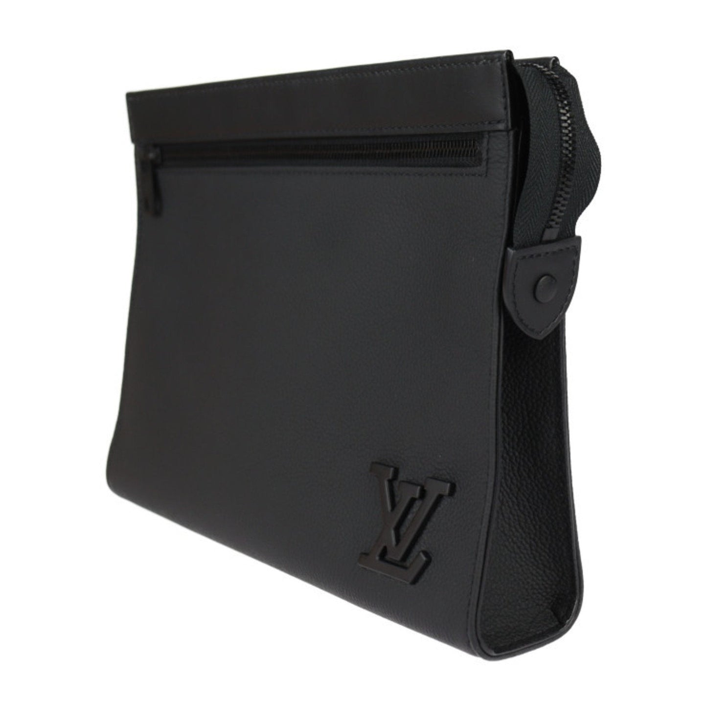Louis Vuitton Leather Clutch Bag Handbag Shoulder Bag
