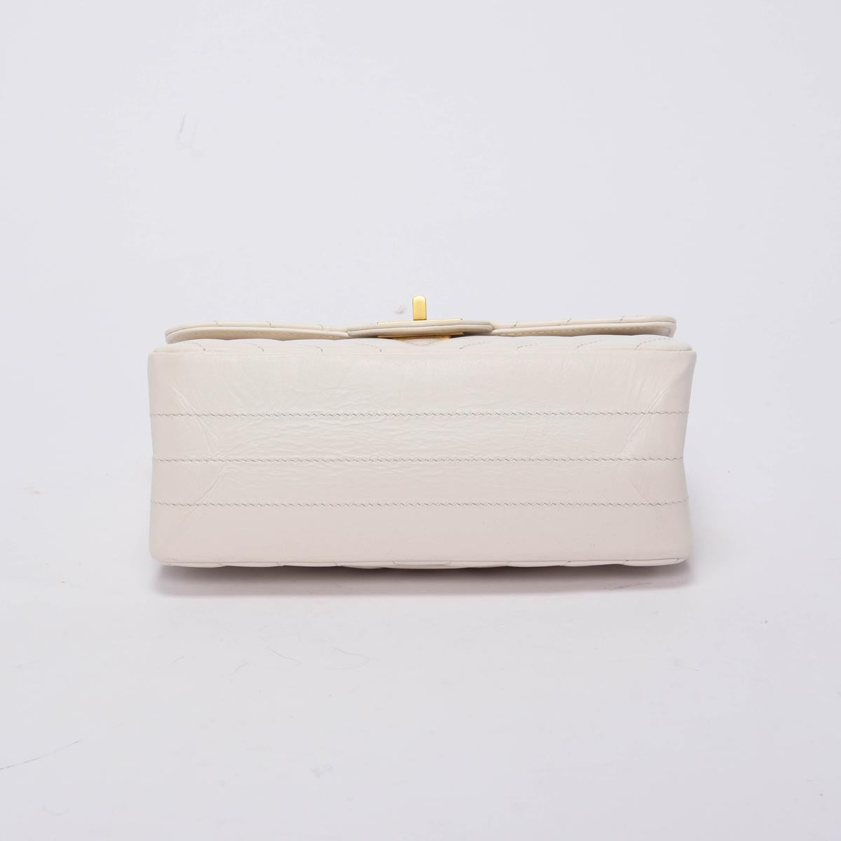 Chanel White Chevron Calfskin Mini Reissue Flap Bag - Rovelle Bags
