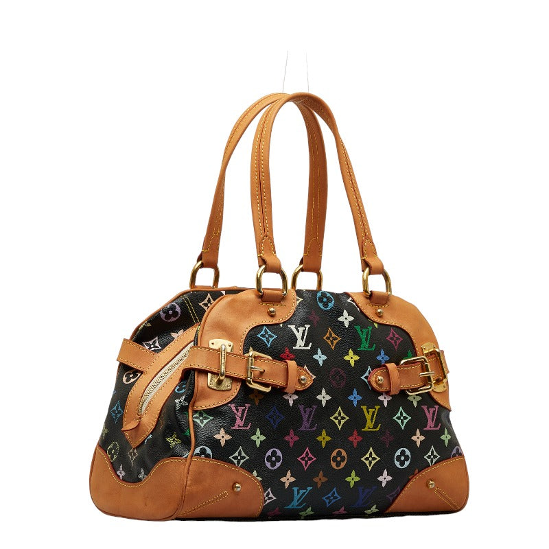 Louis Vuitton Multicolor Claudia Handbag M40194 Noir Black PVC Leather Louis Vuitton