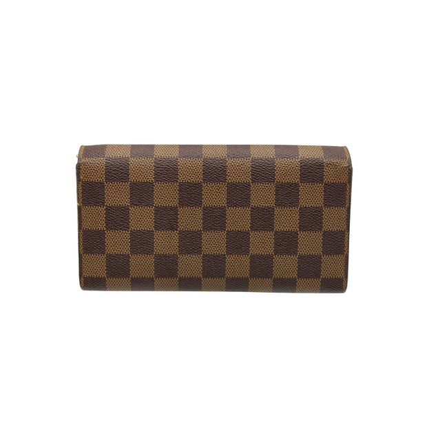 LOUIS VUITTON Damier Ebene Sarah Wallet