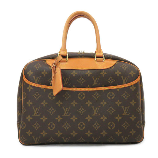 Louis Vuitton M47270 Monogram Handbag Bowling Vanity Brown Leather Monogram Canvas