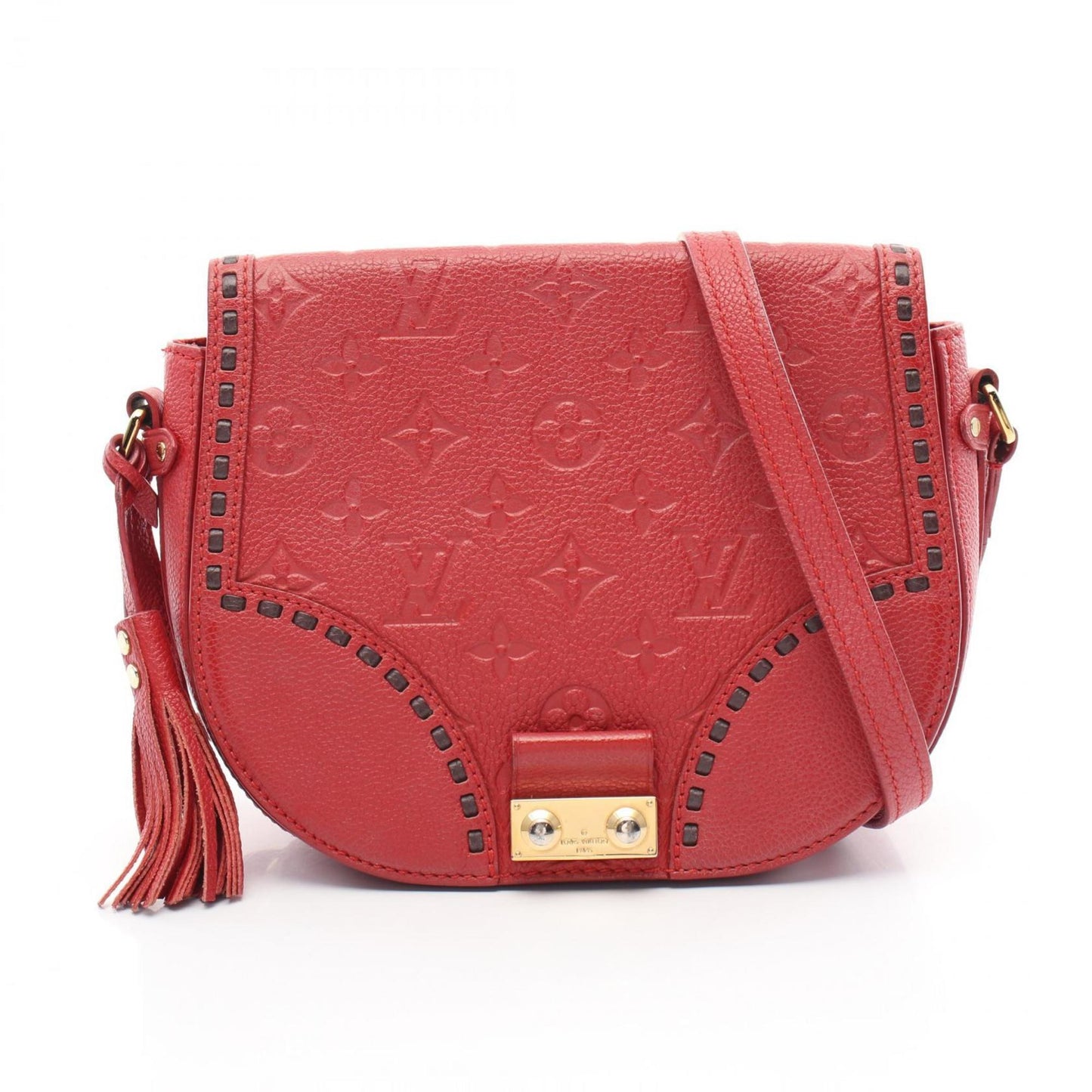 Louis Vuitton Cerise Color Leather Shoulder Bag
