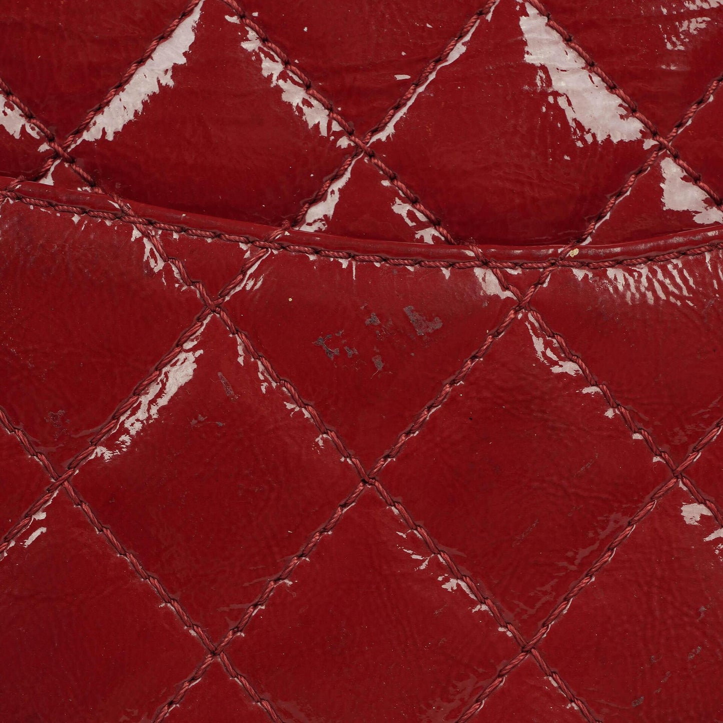 Chanel 2.55 226 Reissue Red Crinkled Patent Leather Flap Bag With Ruthenium Hardware