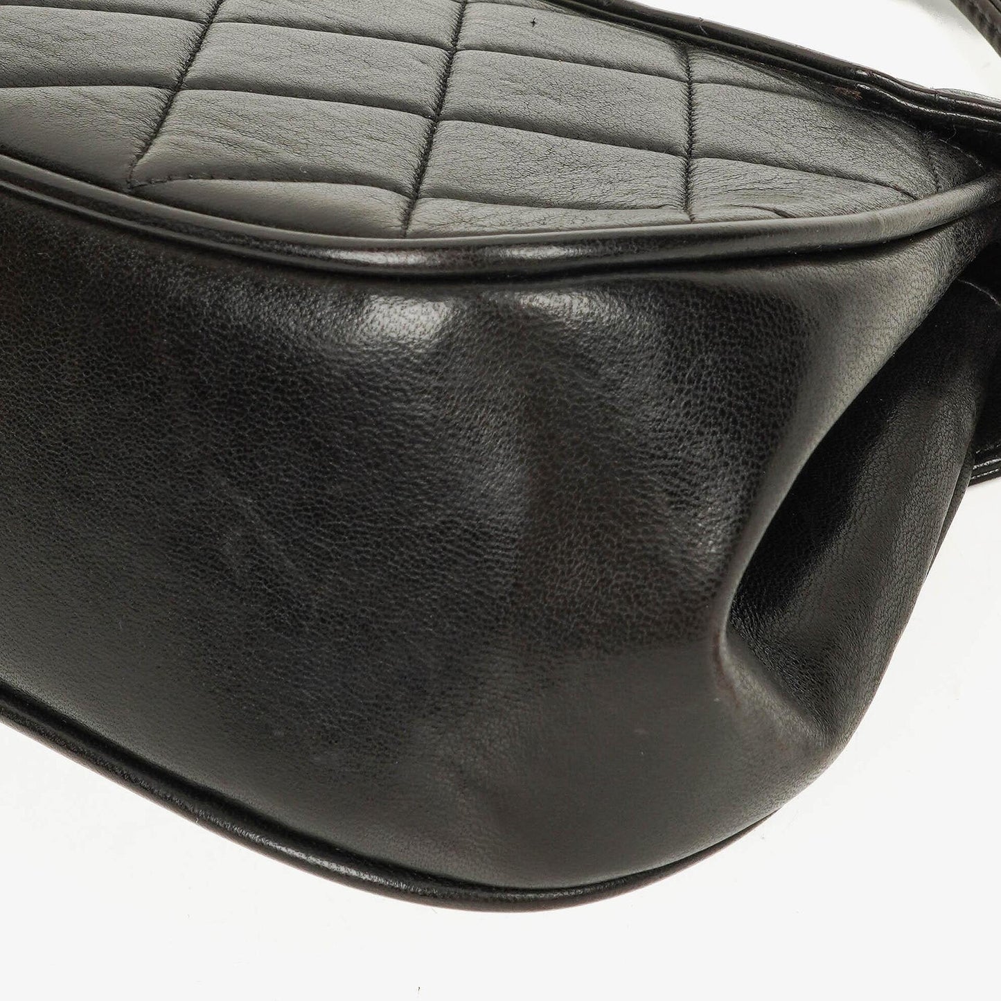 Chanel 2.55 Black Quilted Lambskin Top Handle Flap Bag
