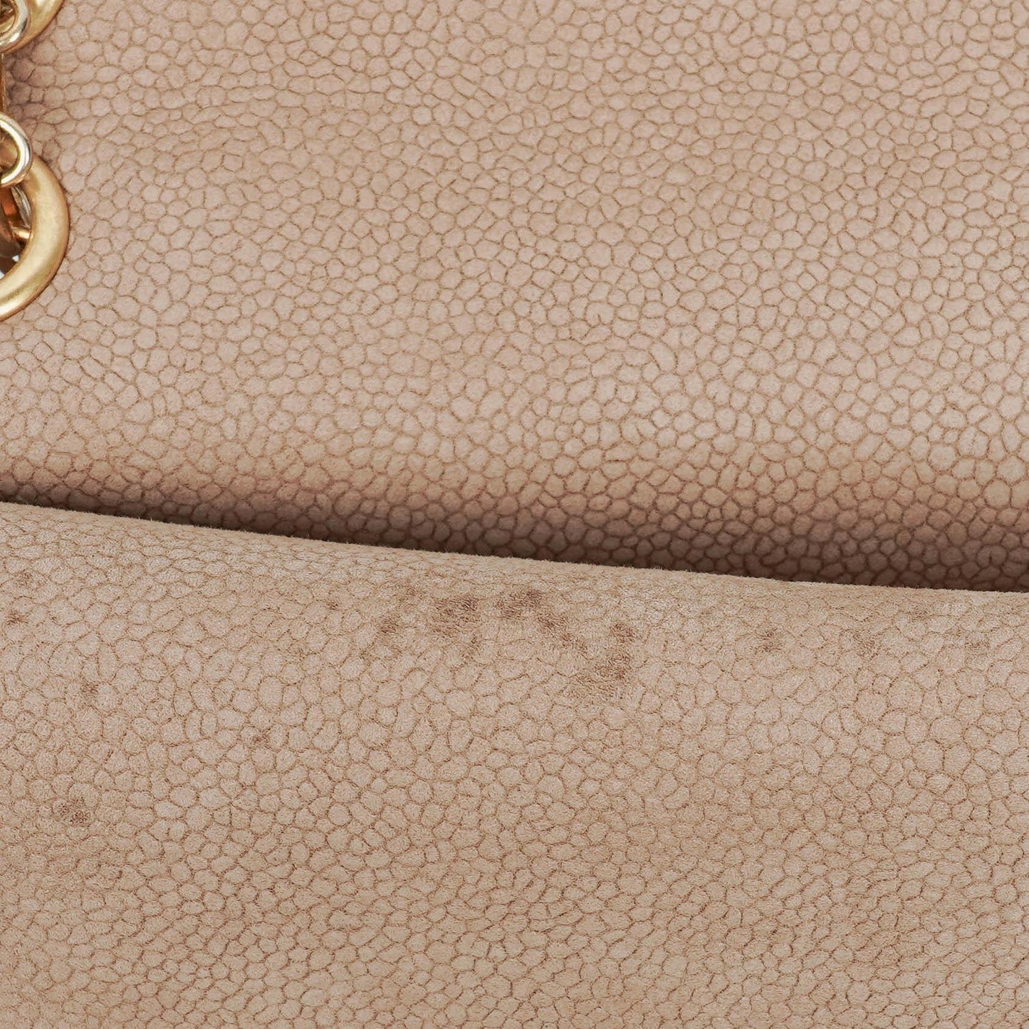 Chanel 2.55 Reissue 227 Flap Bag Beige Quilted Caviar With Gold-Tone Hardware