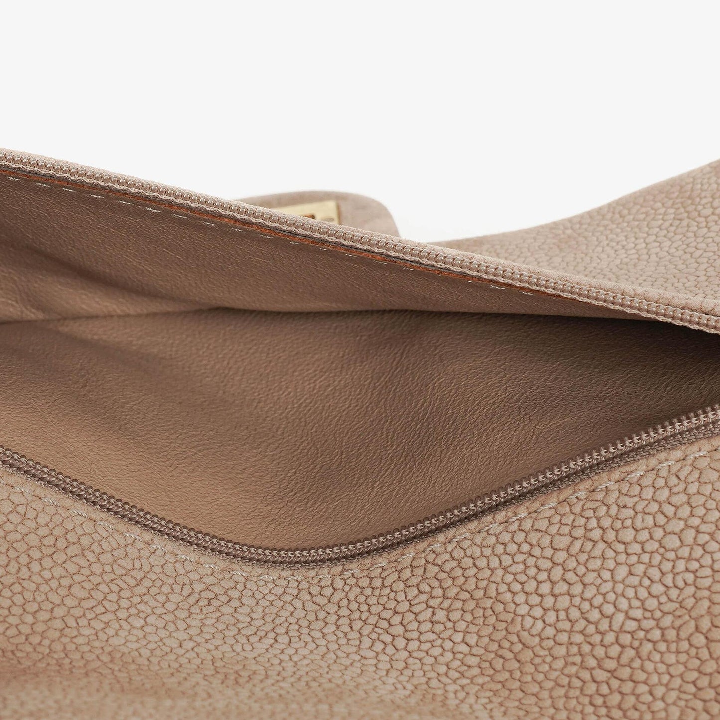 Chanel 2.55 Reissue 227 Flap Bag Beige Quilted Caviar With Gold-Tone Hardware
