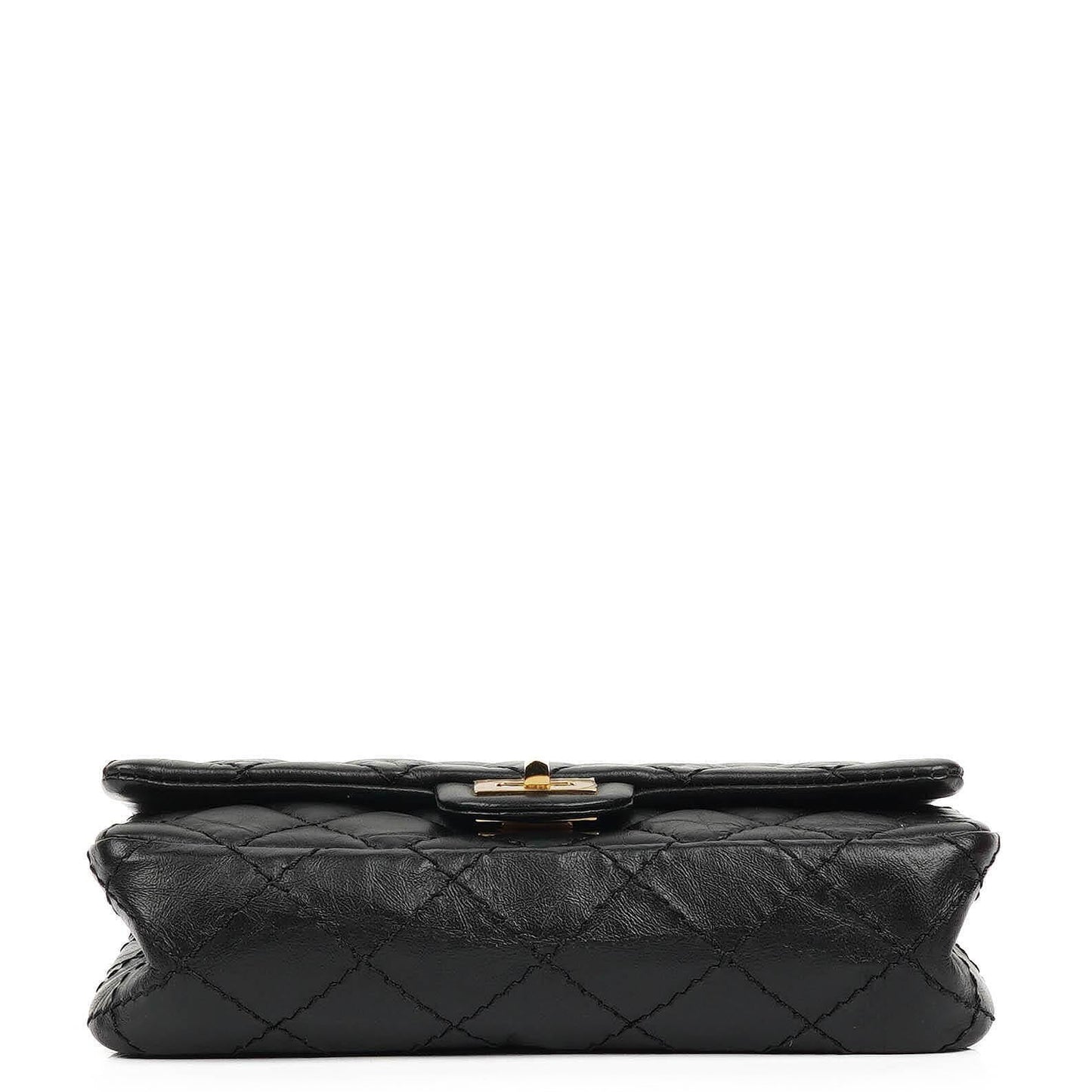 Chanel 2.55 Reissue Black Quilted Aged Calfskin Flap Belt Bag