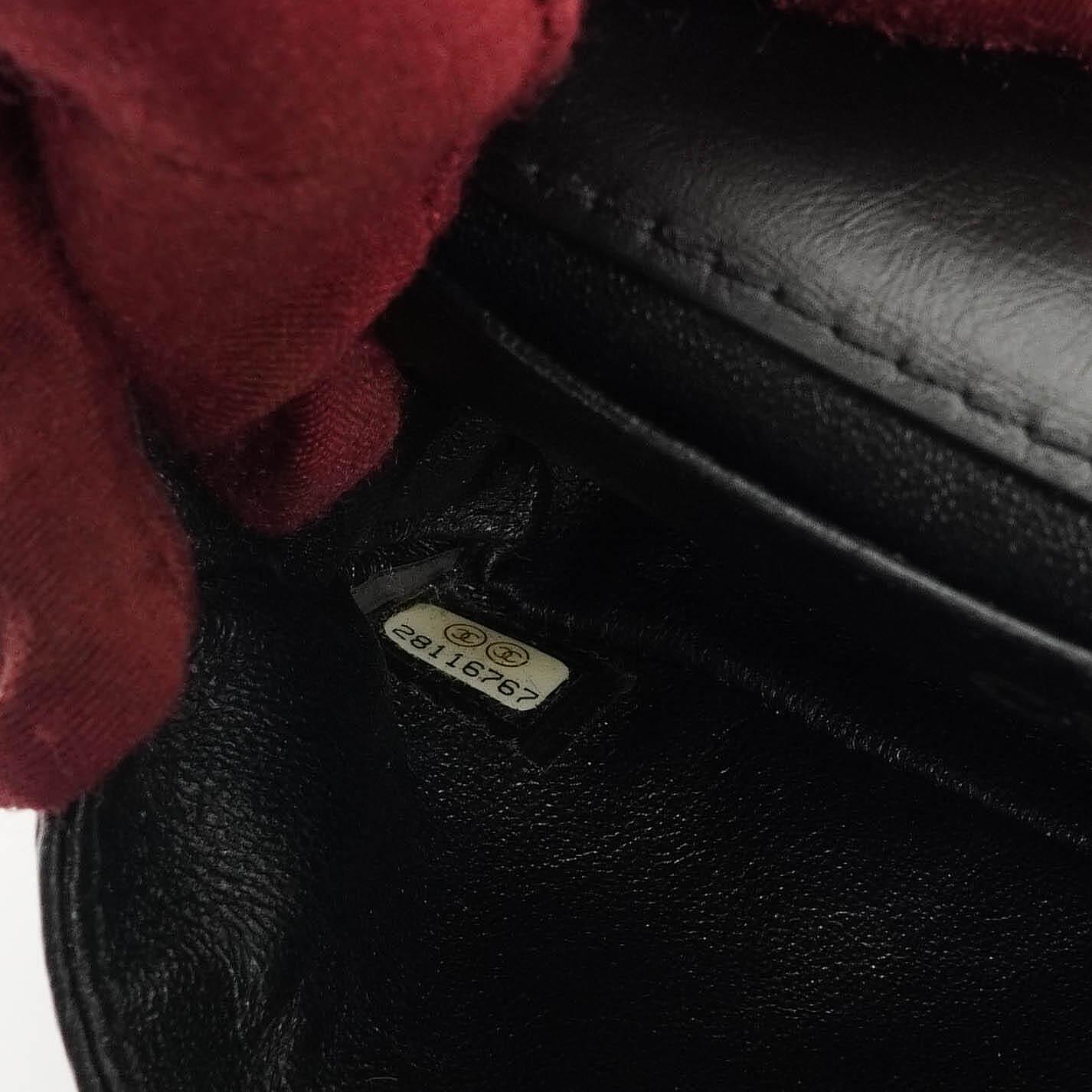Chanel 2.55 Reissue Black Quilted Aged Calfskin Flap Belt Bag