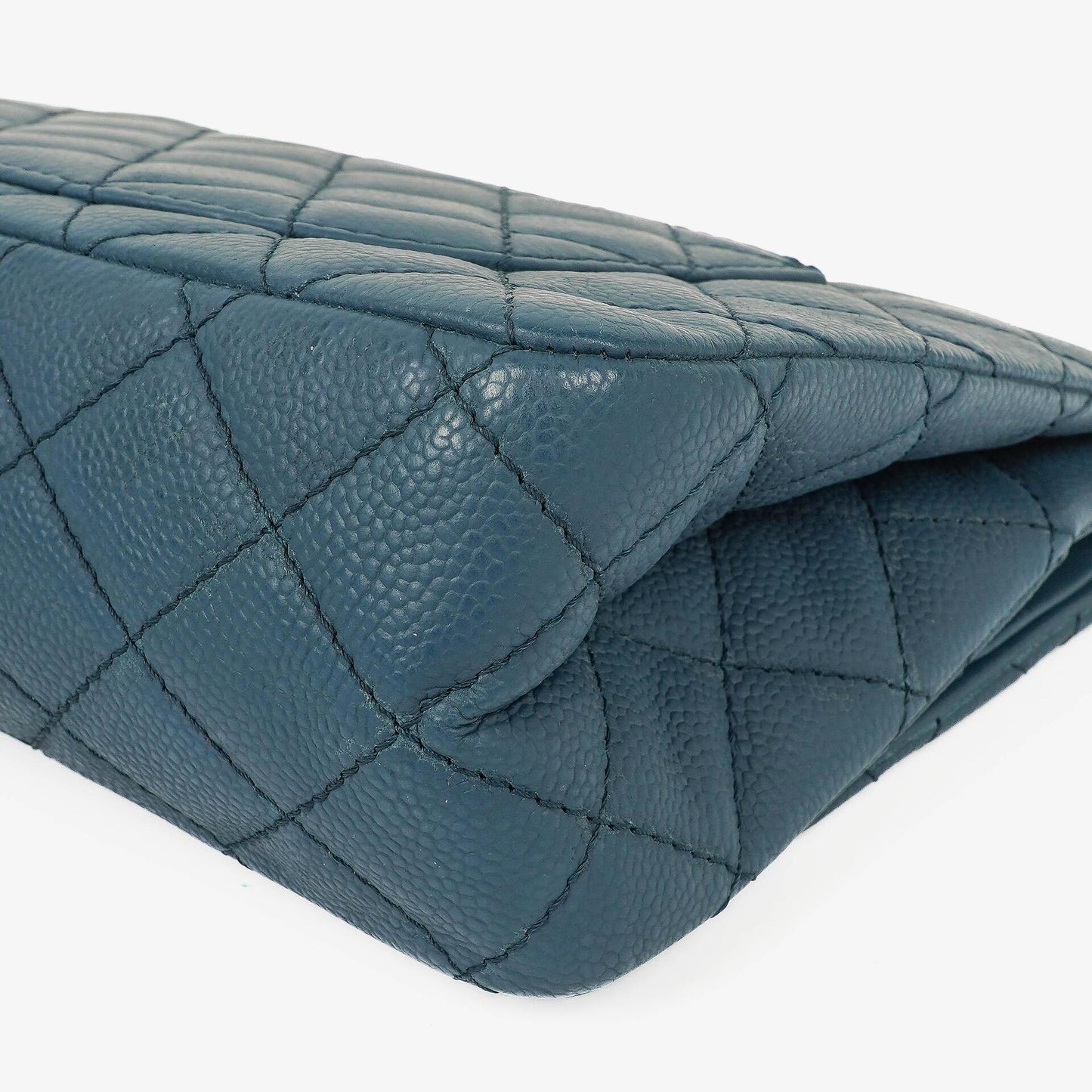 Chanel 2.55 Reissue Blue Caviar Quilted Leather Double Flap Bag With Ruthenium Hardware
