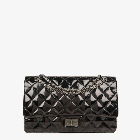 Chanel 2.55 Reissue Double Flap Patent Leather 227 With Ruthenium Hardware
