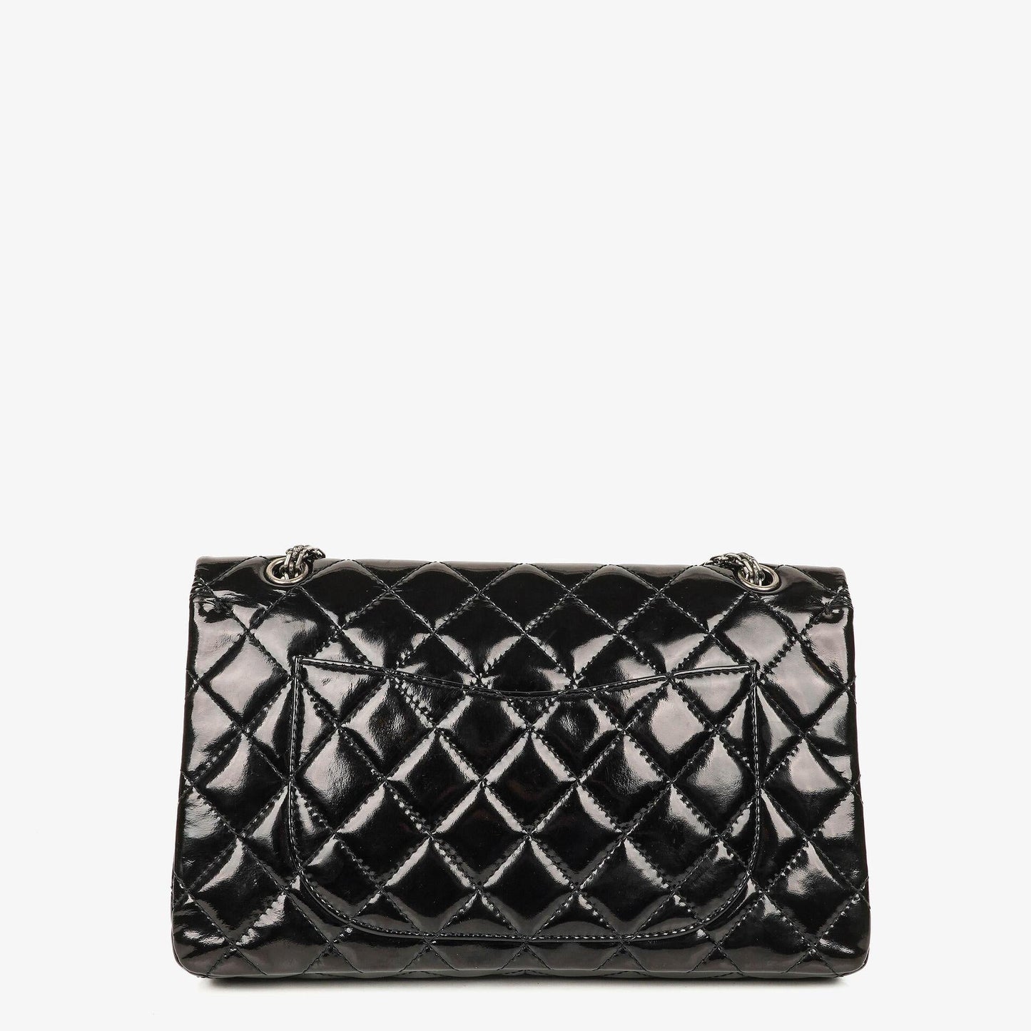 Chanel 2.55 Reissue Double Flap Patent Leather 227 With Ruthenium Hardware