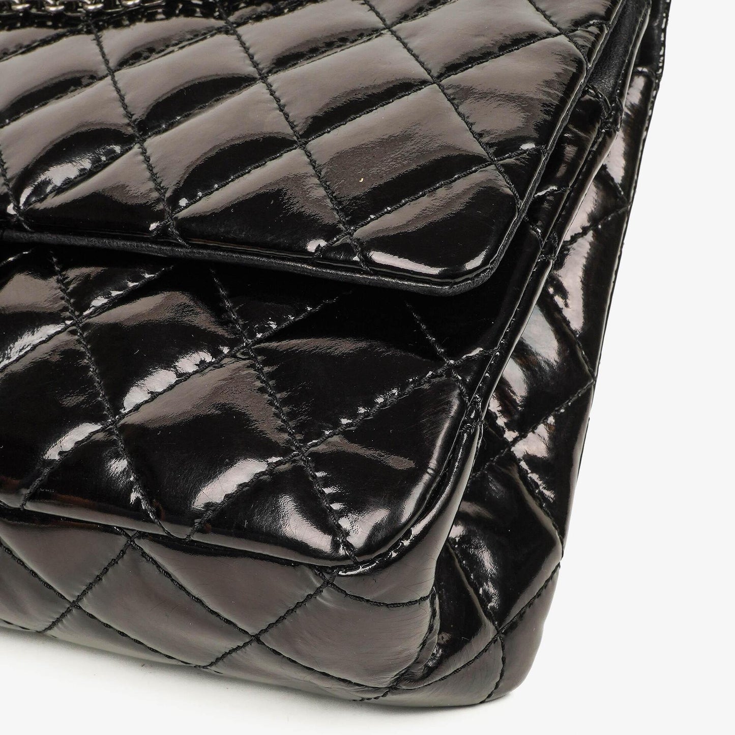 Chanel 2.55 Reissue Double Flap Patent Leather 227 With Ruthenium Hardware