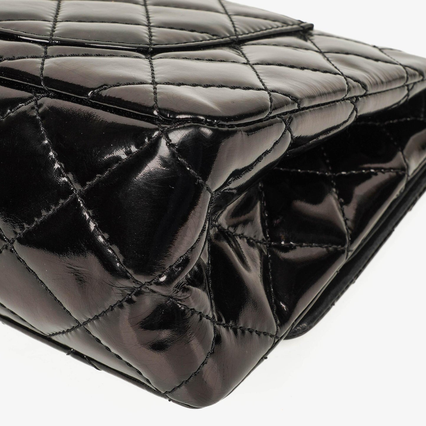 Chanel 2.55 Reissue Double Flap Patent Leather 227 With Ruthenium Hardware