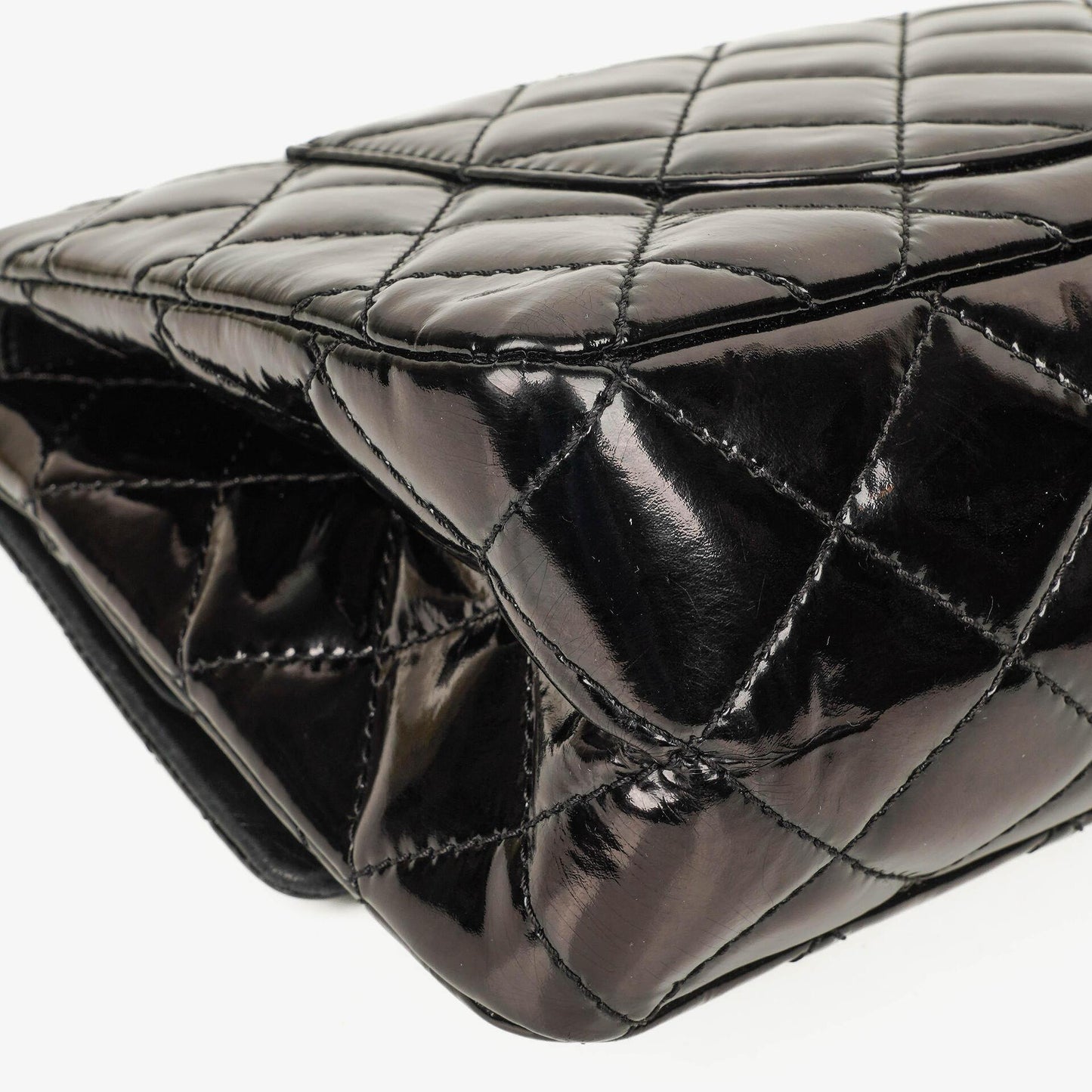 Chanel 2.55 Reissue Double Flap Patent Leather 227 With Ruthenium Hardware