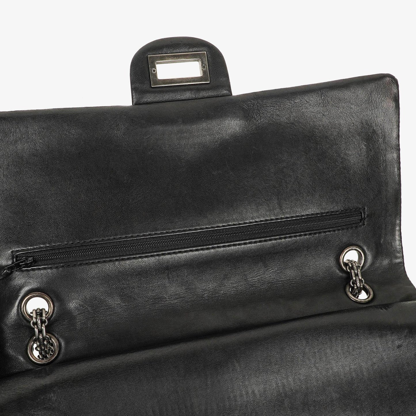 Chanel 2.55 Reissue Double Flap Patent Leather 227 With Ruthenium Hardware
