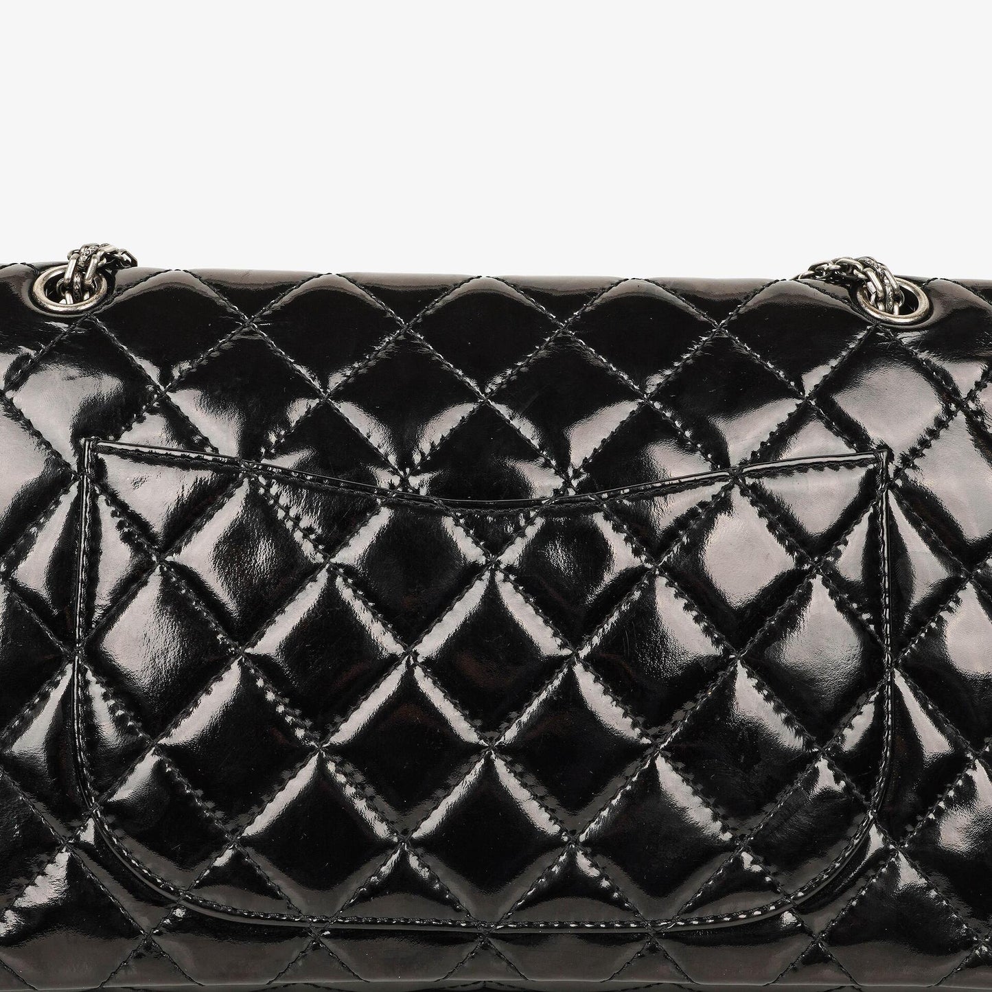 Chanel 2.55 Reissue Double Flap Patent Leather 227 With Ruthenium Hardware