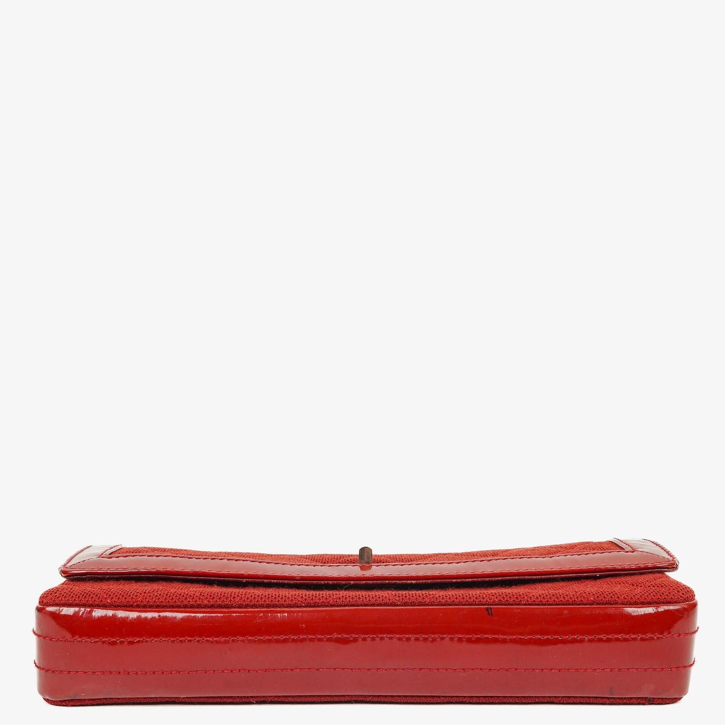 Chanel 2.55 Reissue East West Red Patent Jersey Quilted Flap Bag