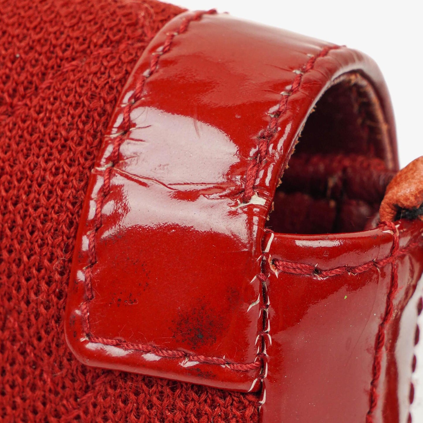 Chanel 2.55 Reissue East West Red Patent Jersey Quilted Flap Bag