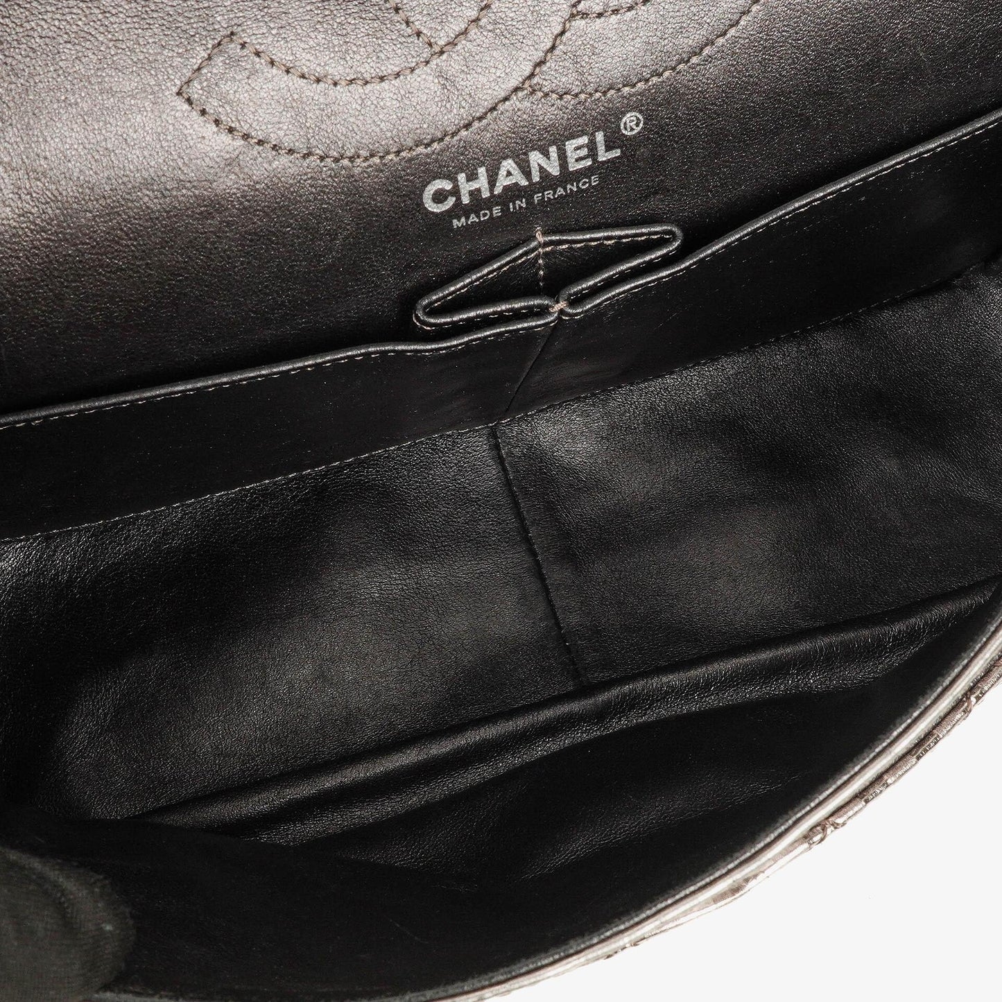 Chanel 2.55 Reissue Metallic Bronze Calfskin Striped 226 Flap Bag