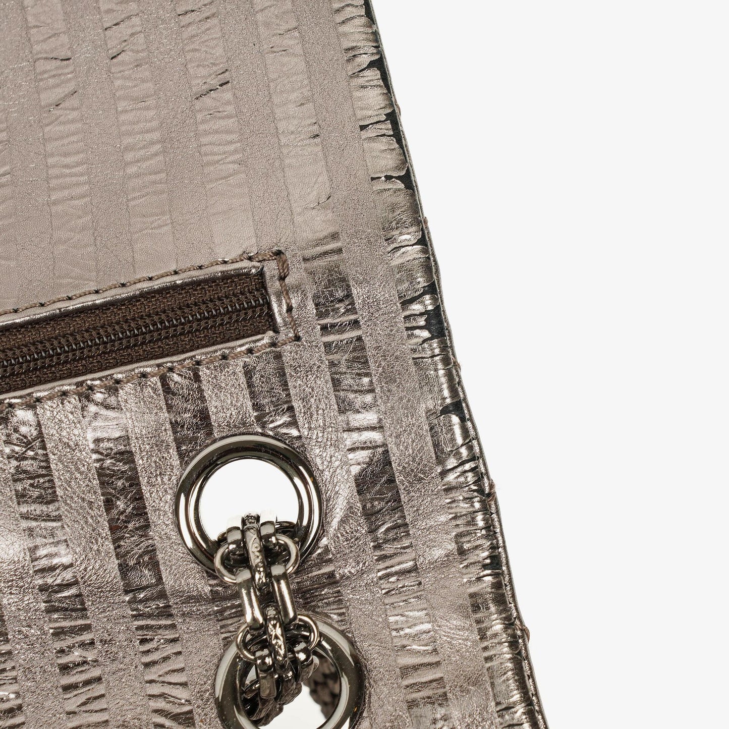 Chanel 2.55 Reissue Metallic Bronze Calfskin Striped 226 Flap Bag