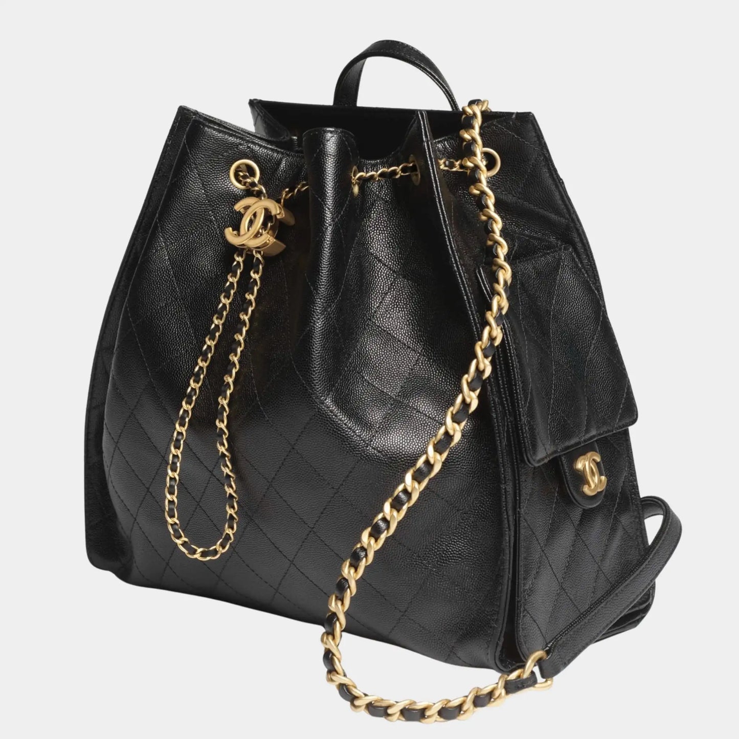 Chanel 25 Large Backpack Grained Calfskin Backpack - Rovelle Bags