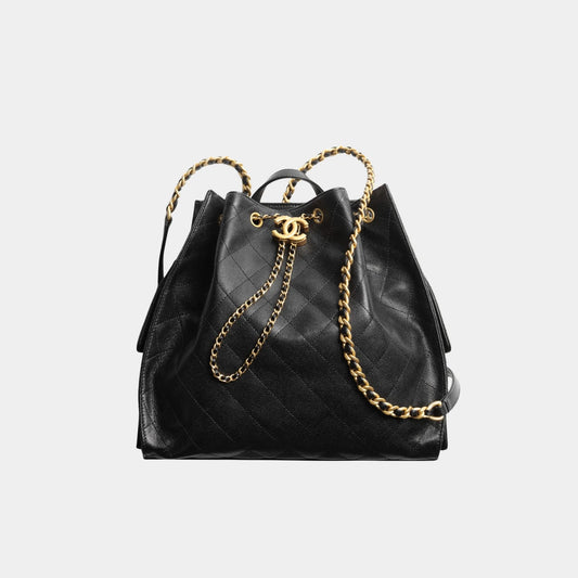 Chanel 25 Large Backpack Grained Calfskin Backpack - Rovelle Bags