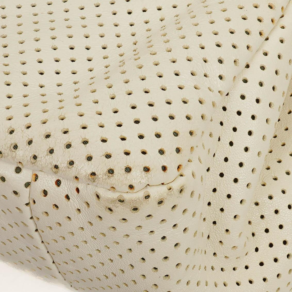 Chanel Accordion Flap Bag In Quilted Perforated Leather