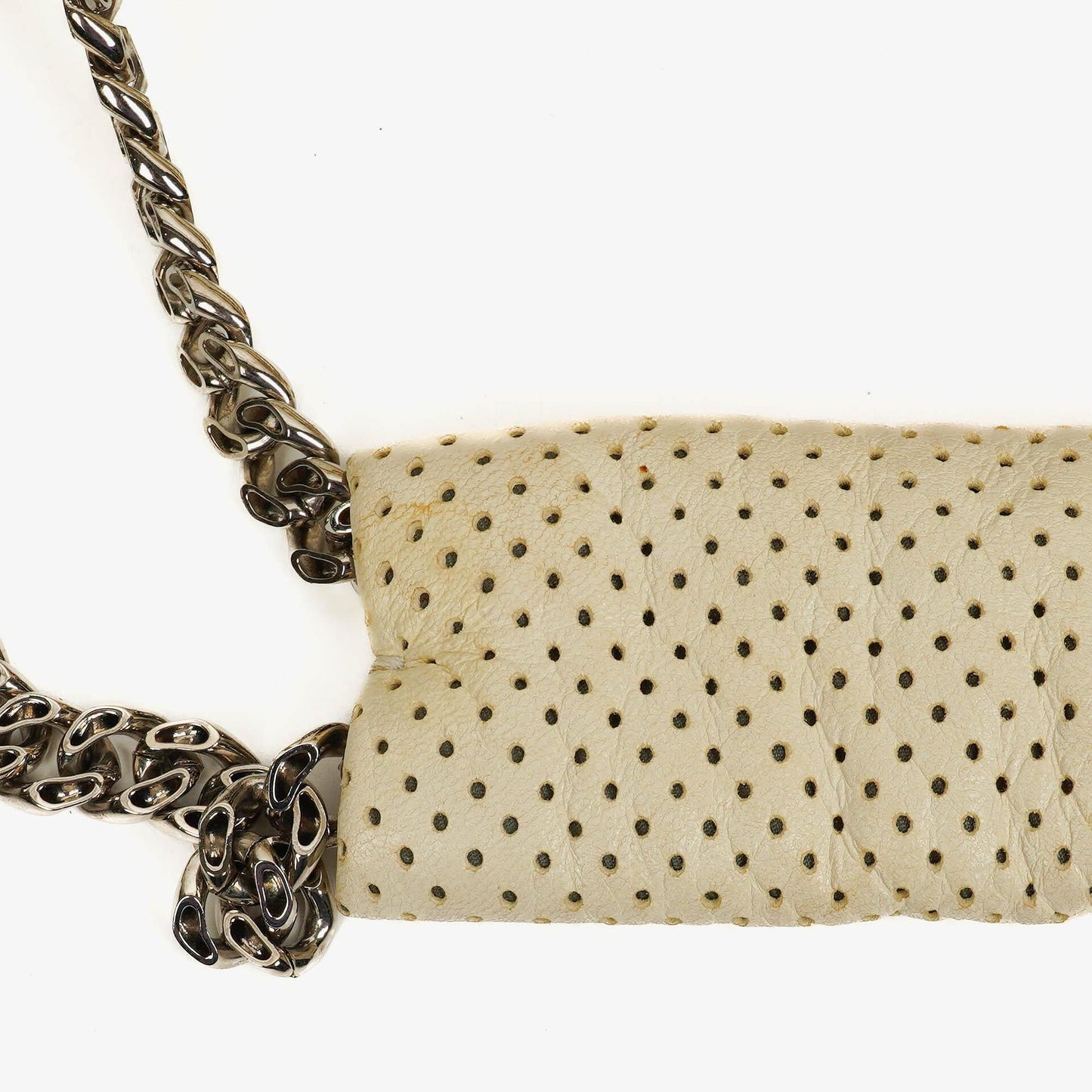 Chanel Accordion Flap Bag In Quilted Perforated Leather