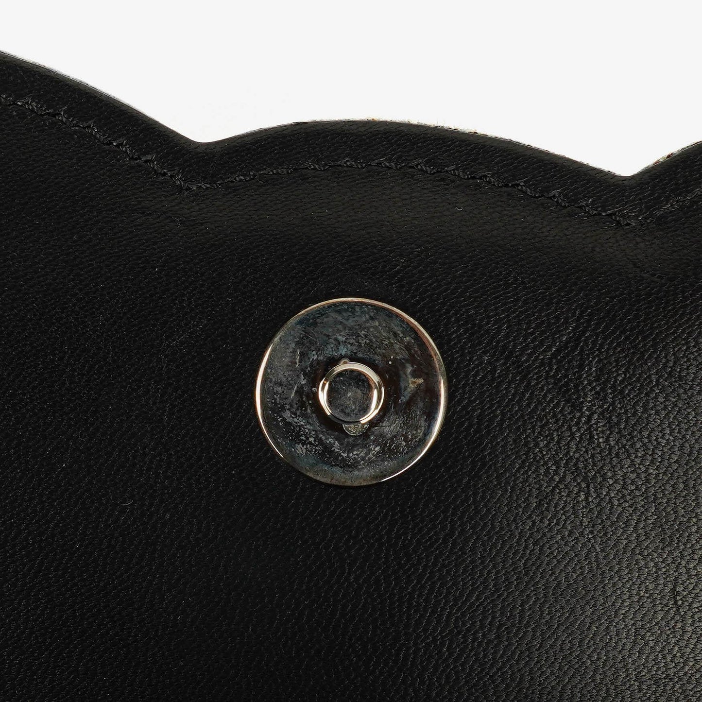 Chanel Beige Black Canvas Camellia N°5 Bag
