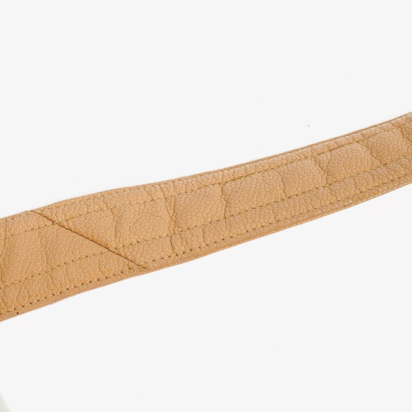 Chanel Beige Jumbo Caviar Diagonal Pocket Camera Bag