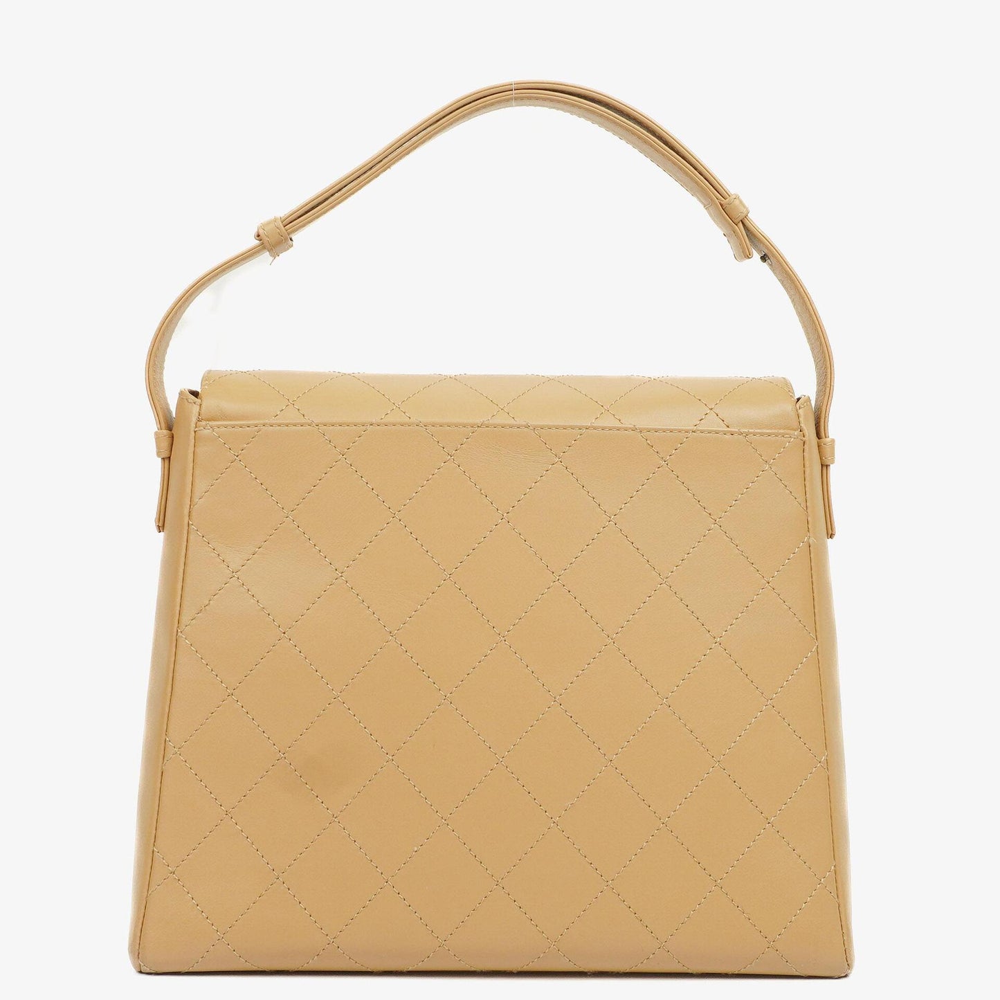 Chanel Beige Lambskin Straight Flap Bag, 1997-1999