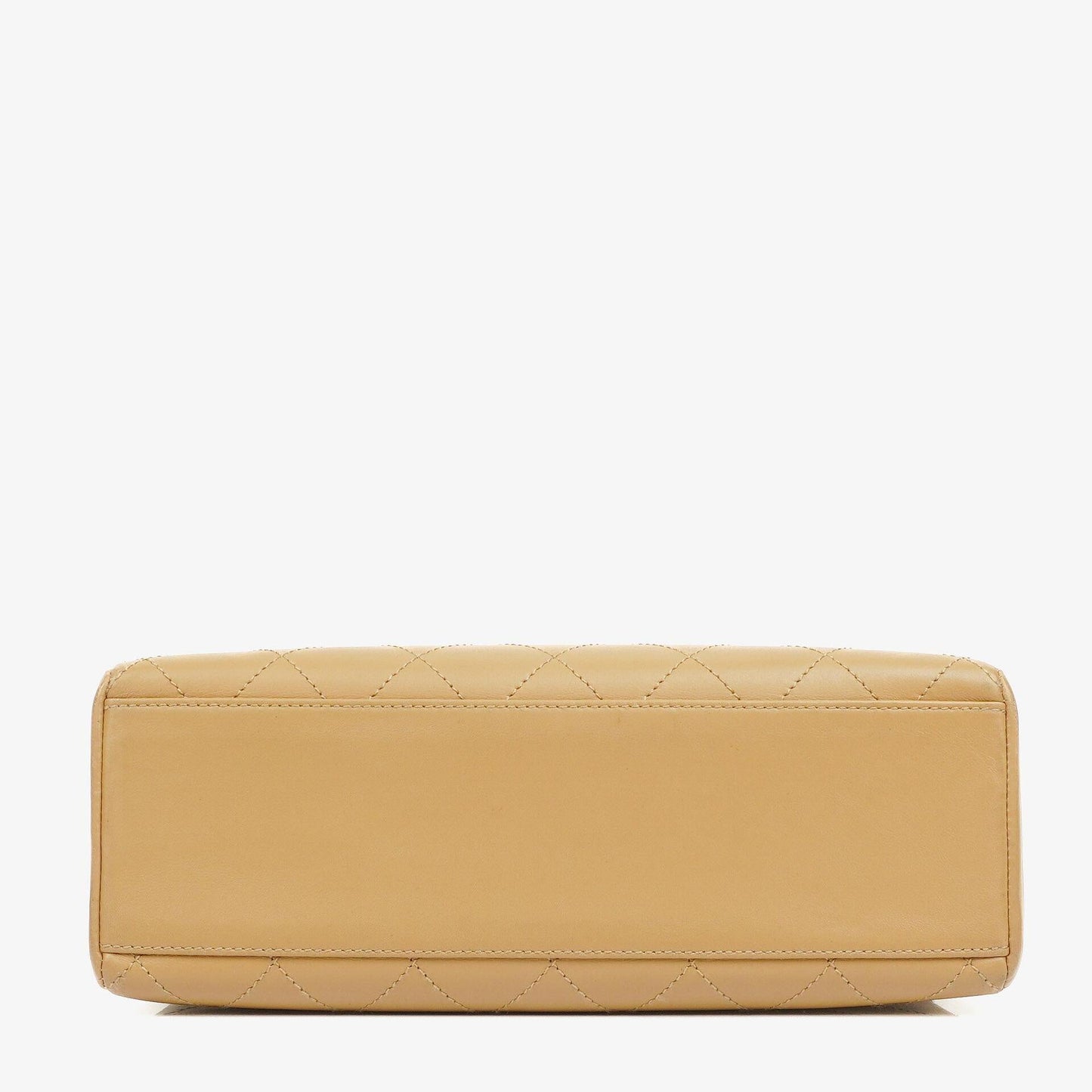 Chanel Beige Lambskin Straight Flap Bag, 1997-1999