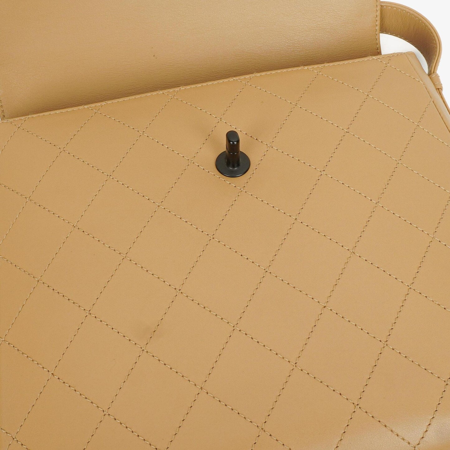 Chanel Beige Lambskin Straight Flap Bag, 1997-1999