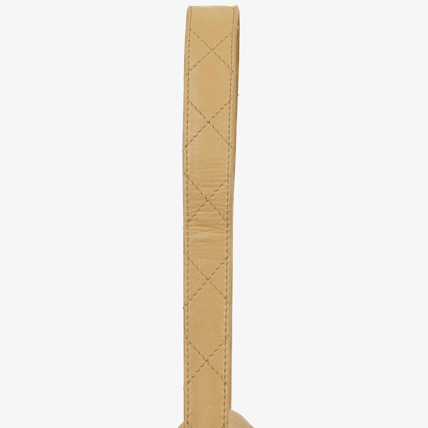 Chanel Beige Quilted Lambskin Diana Shoulder Bag With 24K Gold-Plated Hardware