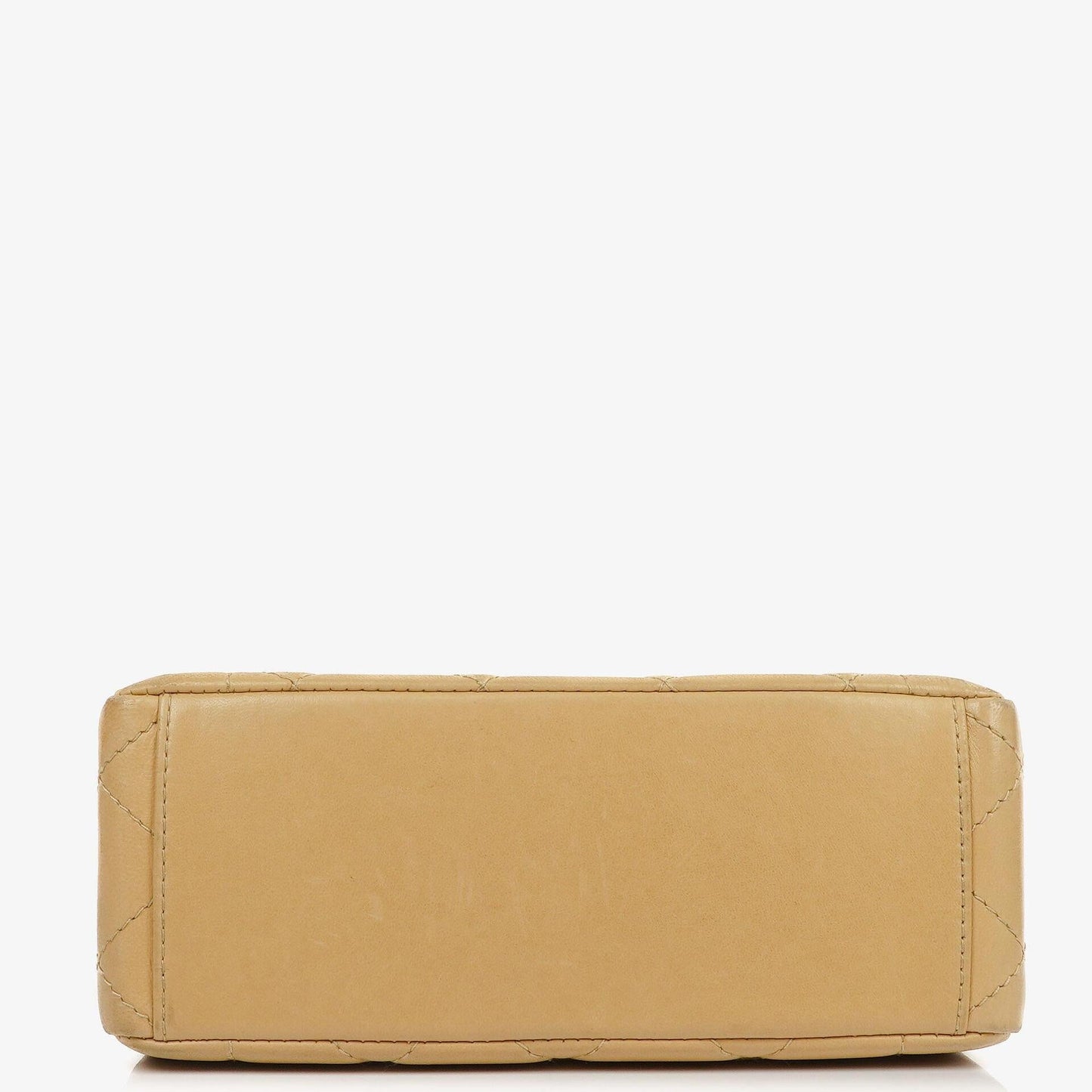 Chanel Beige Quilted Lambskin Diana Shoulder Bag With 24K Gold-Plated Hardware