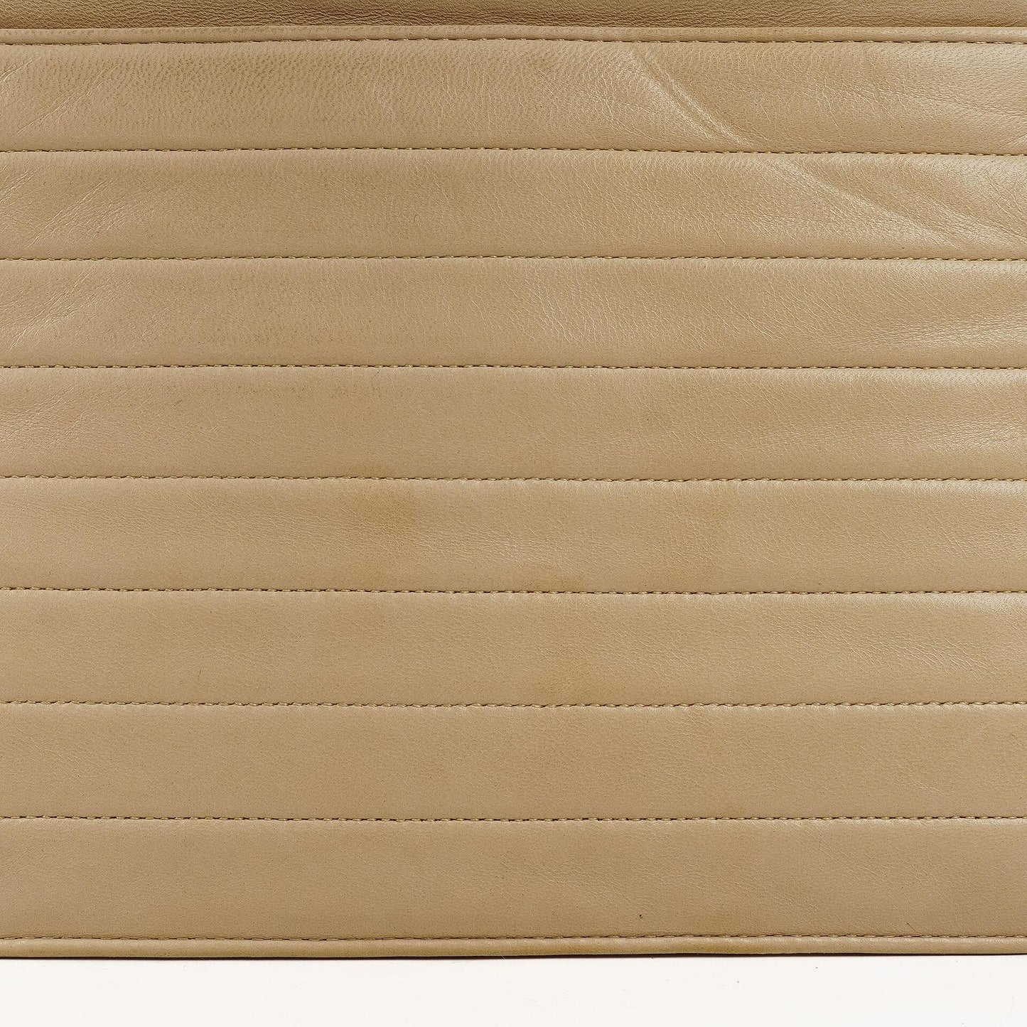 Chanel Beige Quilted Lambskin Flap Crossbody Bag