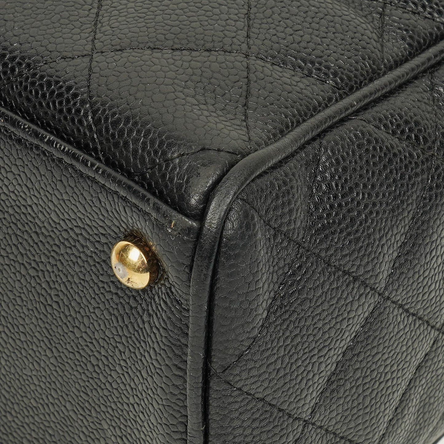 Chanel Black Caviar Boston Bag