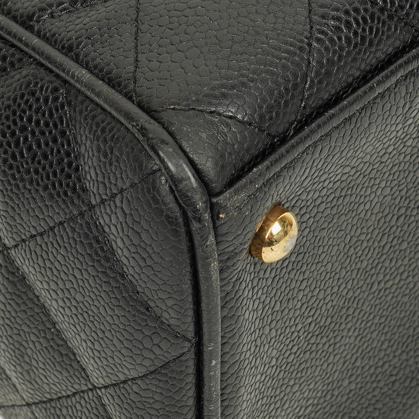 Chanel Black Caviar Boston Bag