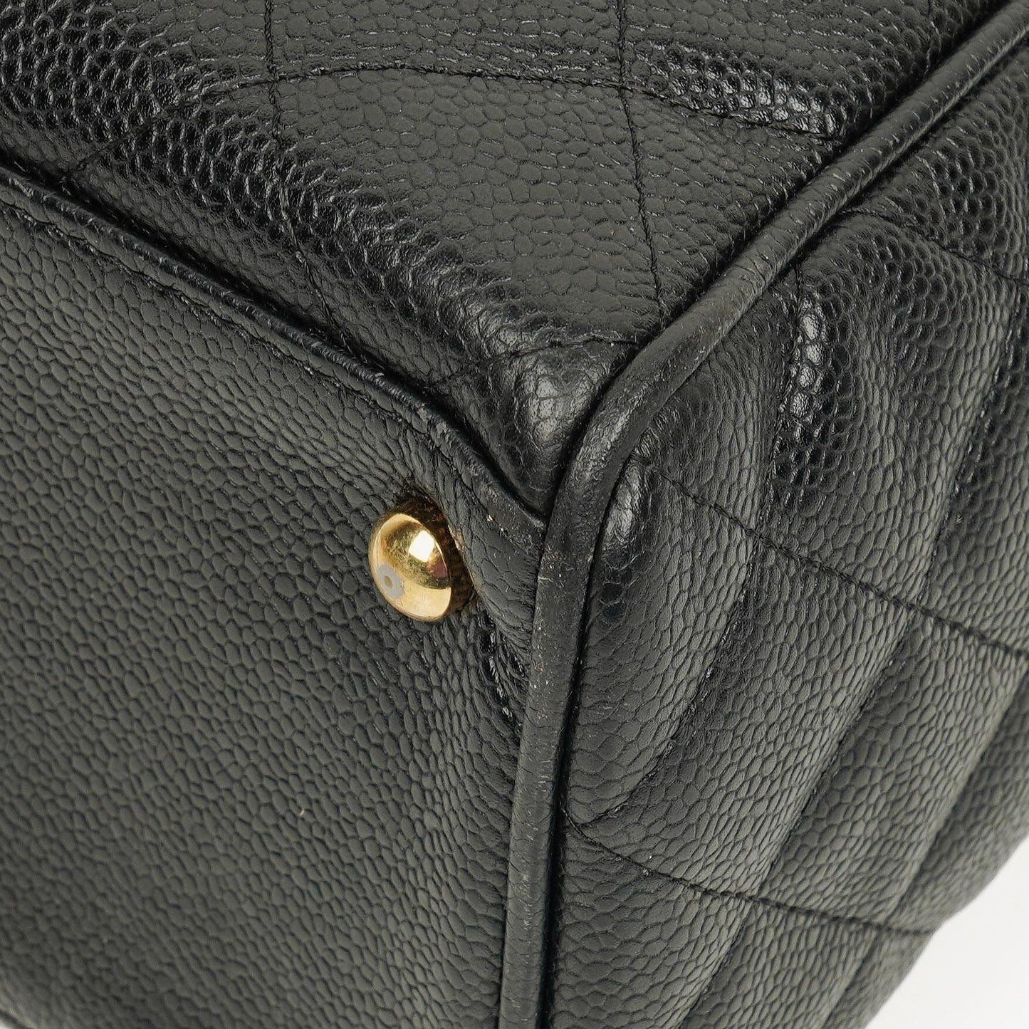 Chanel Black Caviar Boston Bag