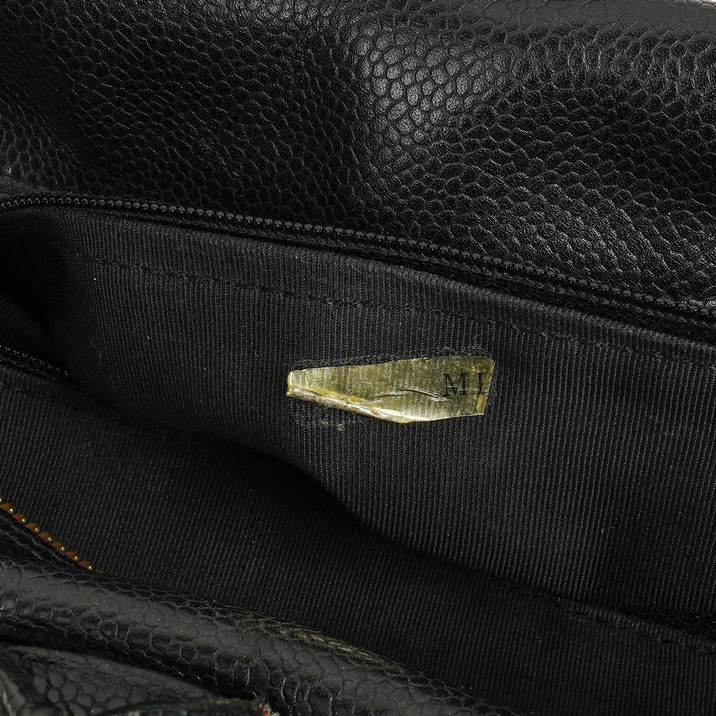 Chanel Black Caviar Boston Bag