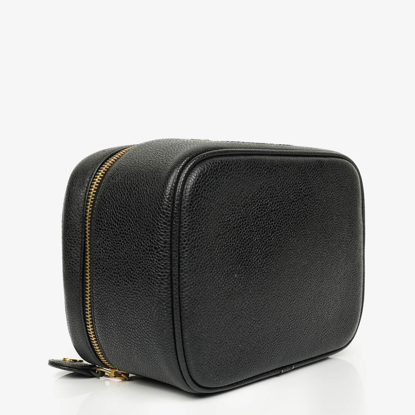 Chanel Black Caviar Leather Vanity Case